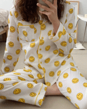 smile cotton pajama [스마일 코튼 파자마 / 잠옷 / 잠옷세트 / 스마일잠옷 / 아사면 / 거즈면 / 순면잠옷 / 가을겨울 / 홈웨어]